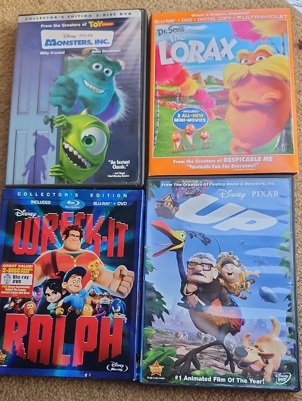 Animated Movie DVD Bundle